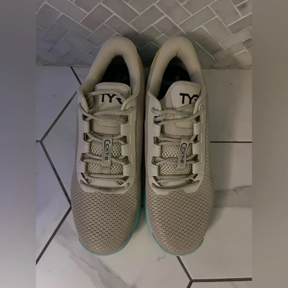 TYR CXT-2 Trainer Taupe and Mint Sneakers - Picture 3 of 8